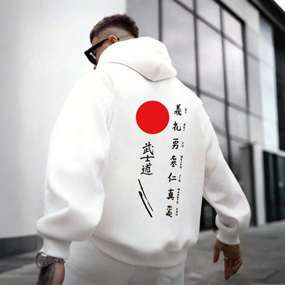 Japan Bushido Harajuku Männer Frauen Pullover Hoodie Straße Retro Casual Lose Sport Y2K Herbst Winter Warme Sweatshirt Top Kleidung