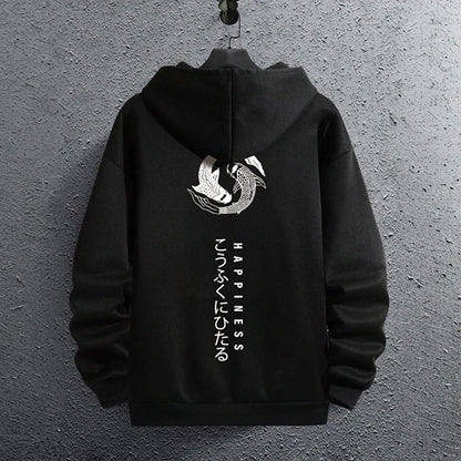 Japan Bushido Harajuku Männer Frauen Pullover Hoodie Straße Retro Casual Lose Sport Y2K Herbst Winter Warme Sweatshirt Top Kleidung