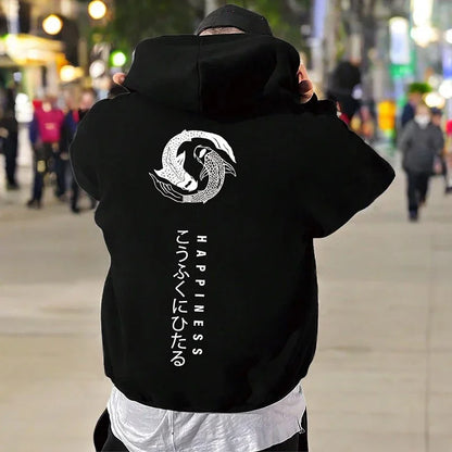 Japan Bushido Harajuku Männer Frauen Pullover Hoodie Straße Retro Casual Lose Sport Y2K Herbst Winter Warme Sweatshirt Top Kleidung